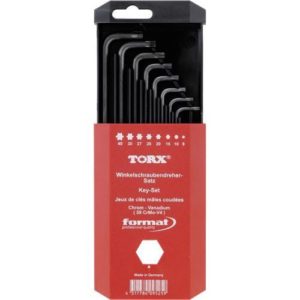 Format Torx imbuszkulcs készlet műanyag dobozban T 9-40