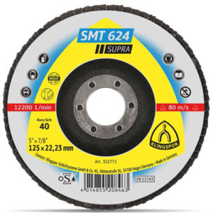 Klingspor lamellás csiszolótányér nemesacélhoz SMT624  125 P40 Supra