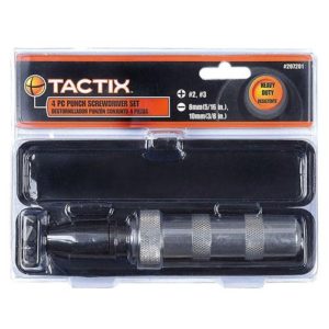 Tactix ütvecsavarhuzó készlet 4-részes