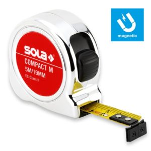Sola Compact M CO 8 Mágneses mérőszalag (25 mm) EK-osztály 2